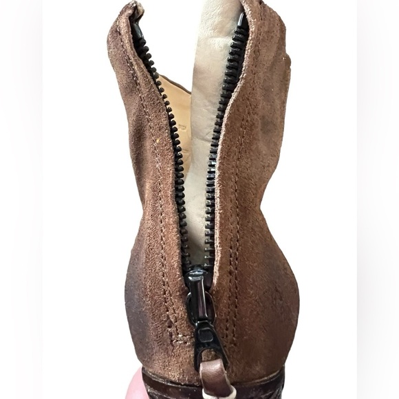 Rag & Bone Brown Back Zip Booties Size 39 / 9 - Picture 6 of 13